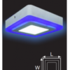 ĐÈN LED PANEL MÀU GẮN NỔI 18W DGB518B
